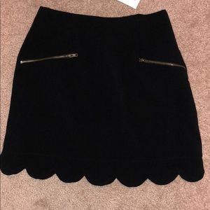Black Scallop skirt